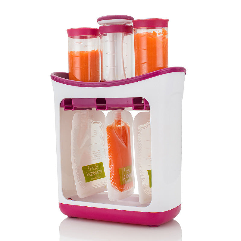Children's puree squeezer manual baby food storage bag food supplement machine (Shipping not included)
