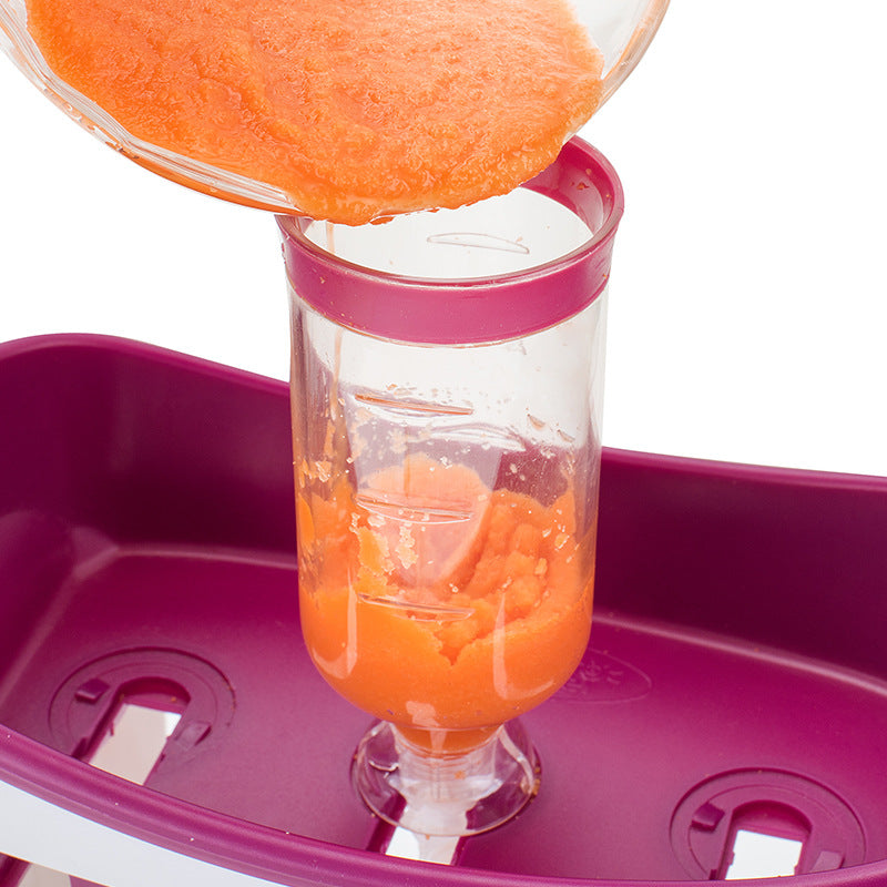 Children's puree squeezer manual baby food storage bag food supplement machine (Shipping not included)