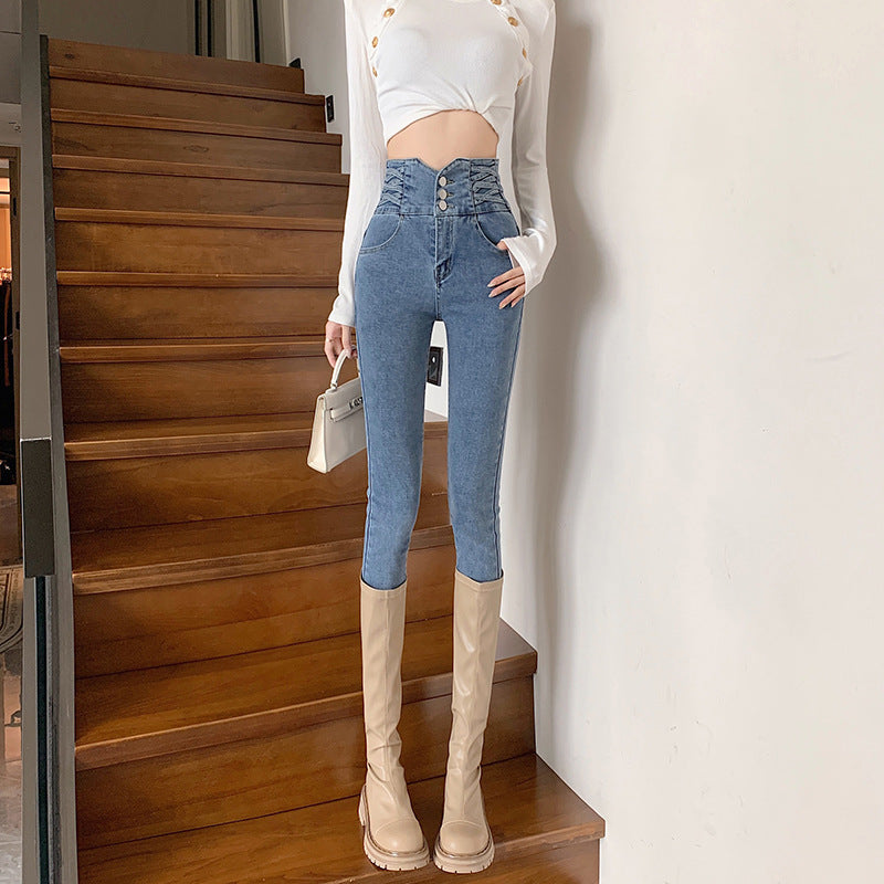 ultra-high waist jeans (Shiping not Included)