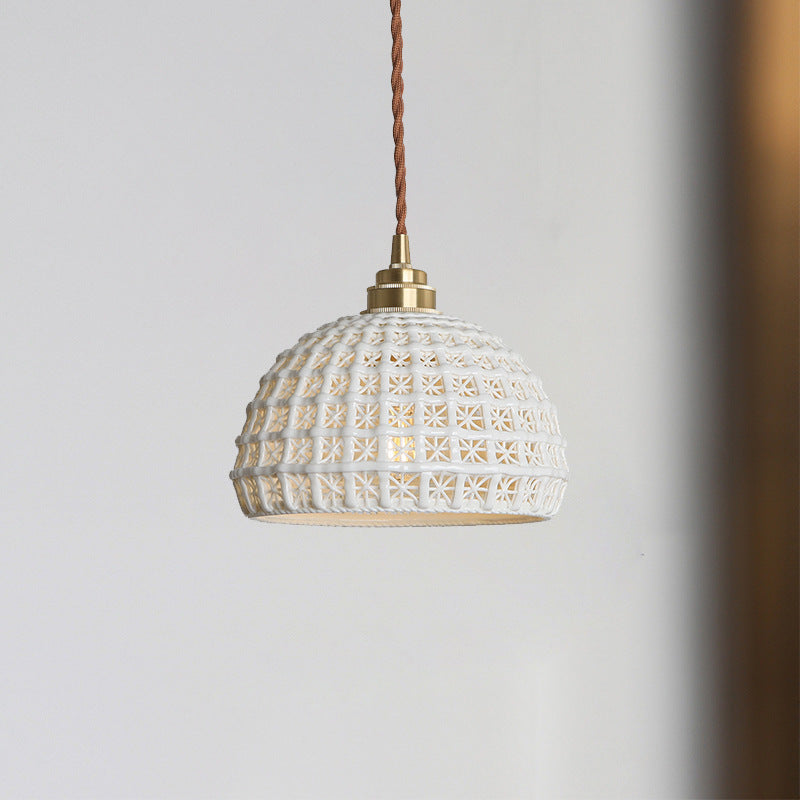 Nordic Brass Ceramic Rice Lamp (Shipping not included)