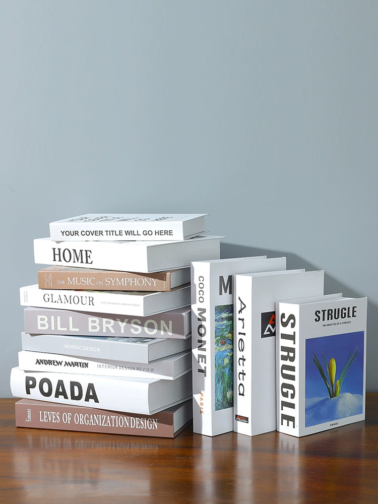 Decorative fake book Nordic style (Shipping not included)