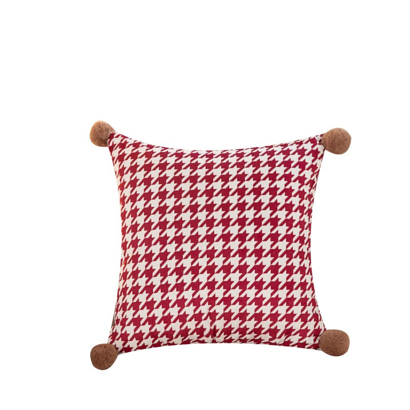Nordic  luxury houndstooth pillowcase (Shipping not included)