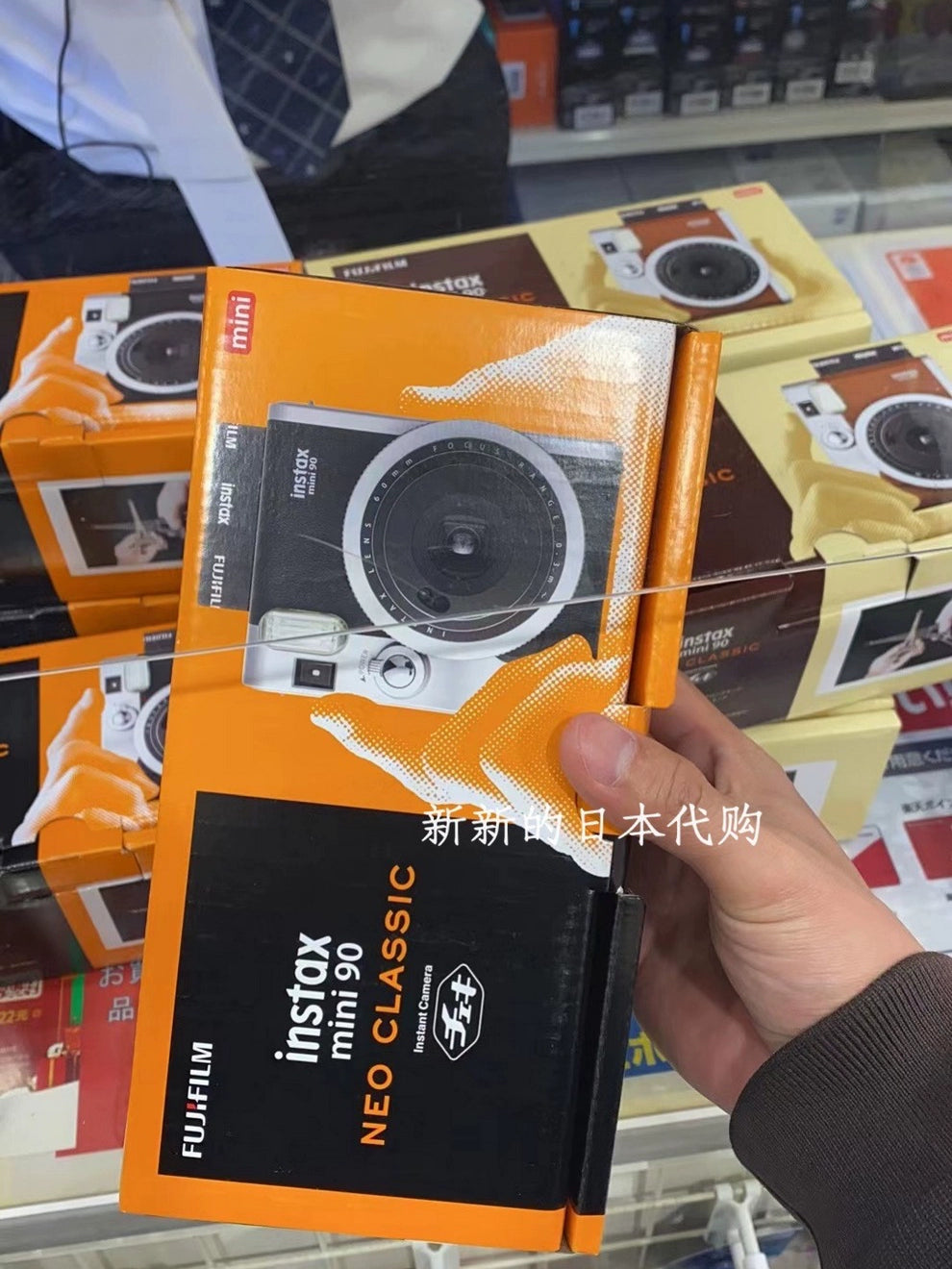 Japan original new purchase Fujifilm Polaroid mini90 one-time imaging mini vintage film camera (Shipping not included)