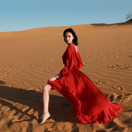 Dubai Desert Red Dress