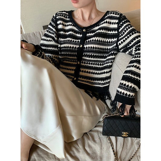 Korean casual tassel knitted sweater (free shipping!!!)