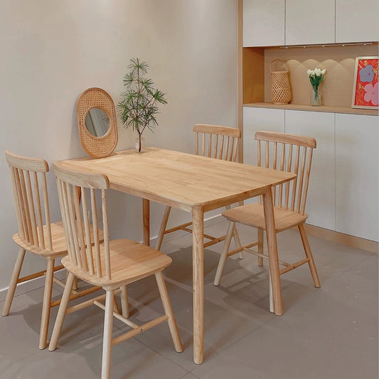 Japanese-style household solid wood dining chair (Shipping not included)