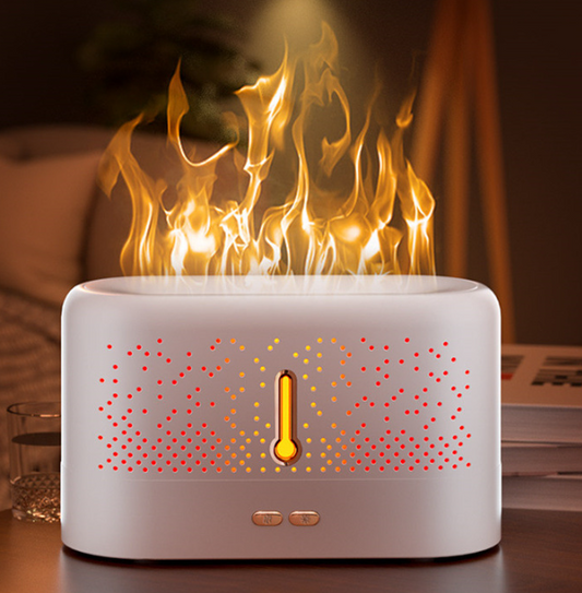 flame aromatherapy machine  humidifier USB plug-in essential oil diffuser (Shipping not included).