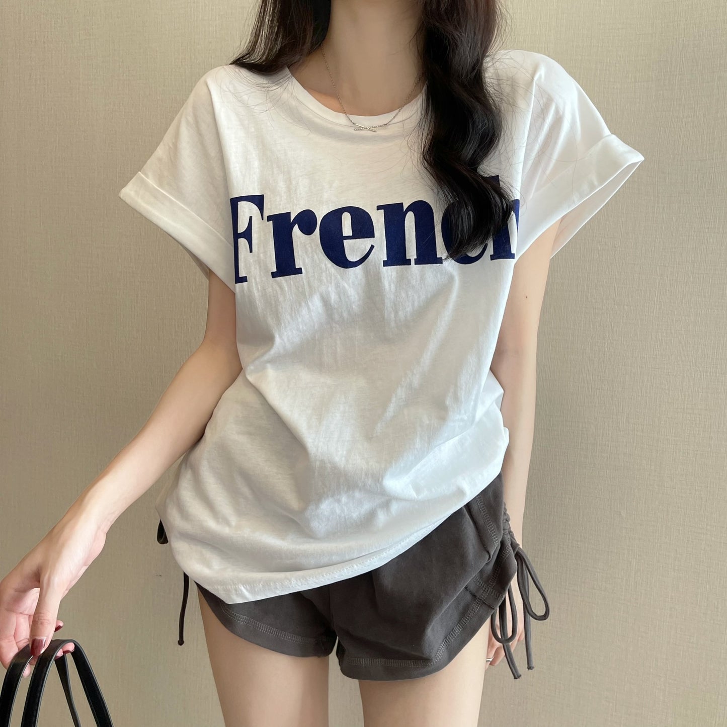 Korean printed "FRENCH" T-Shirt (Shipping not included)