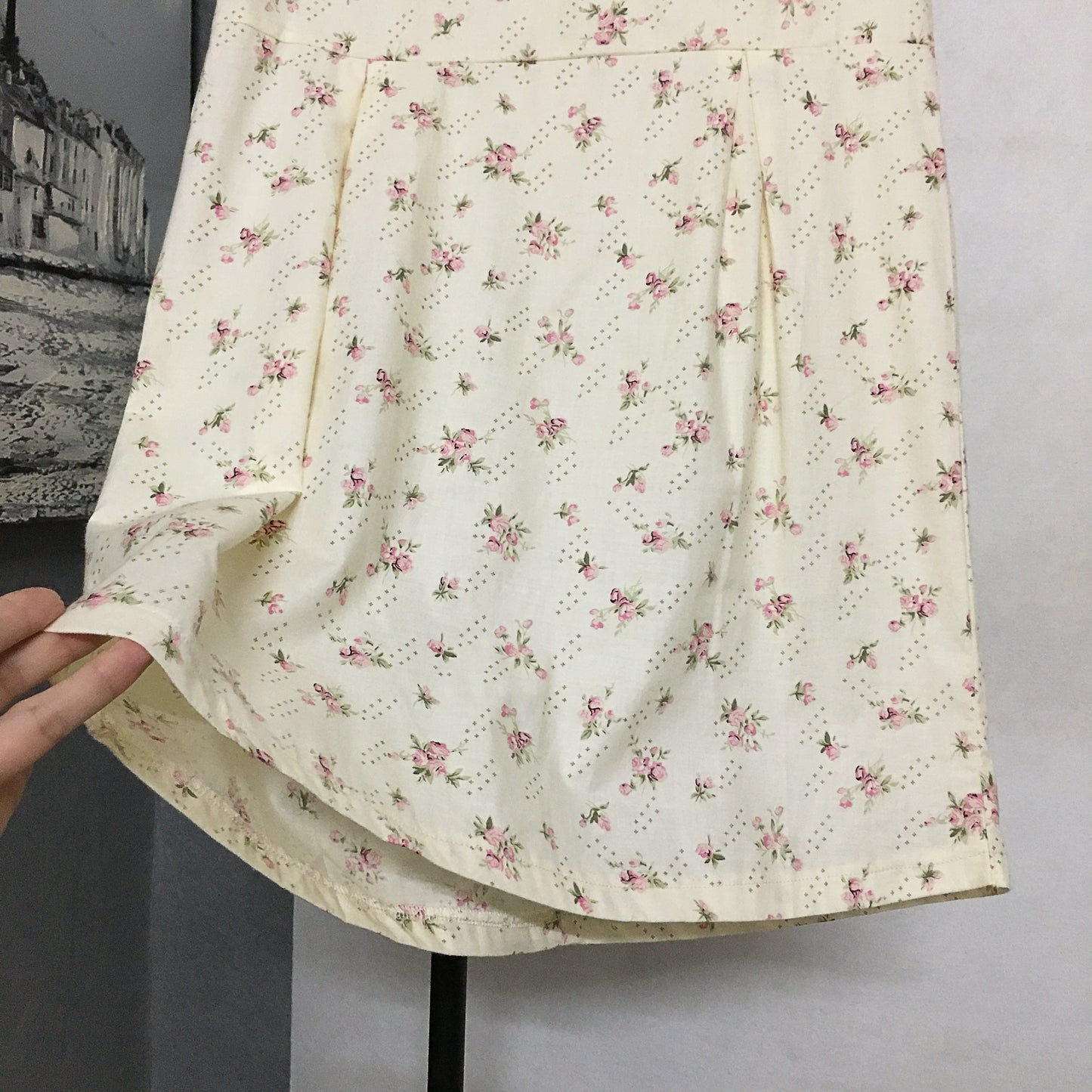 Vintage Art Floral Cotton Dress (Shipping included)