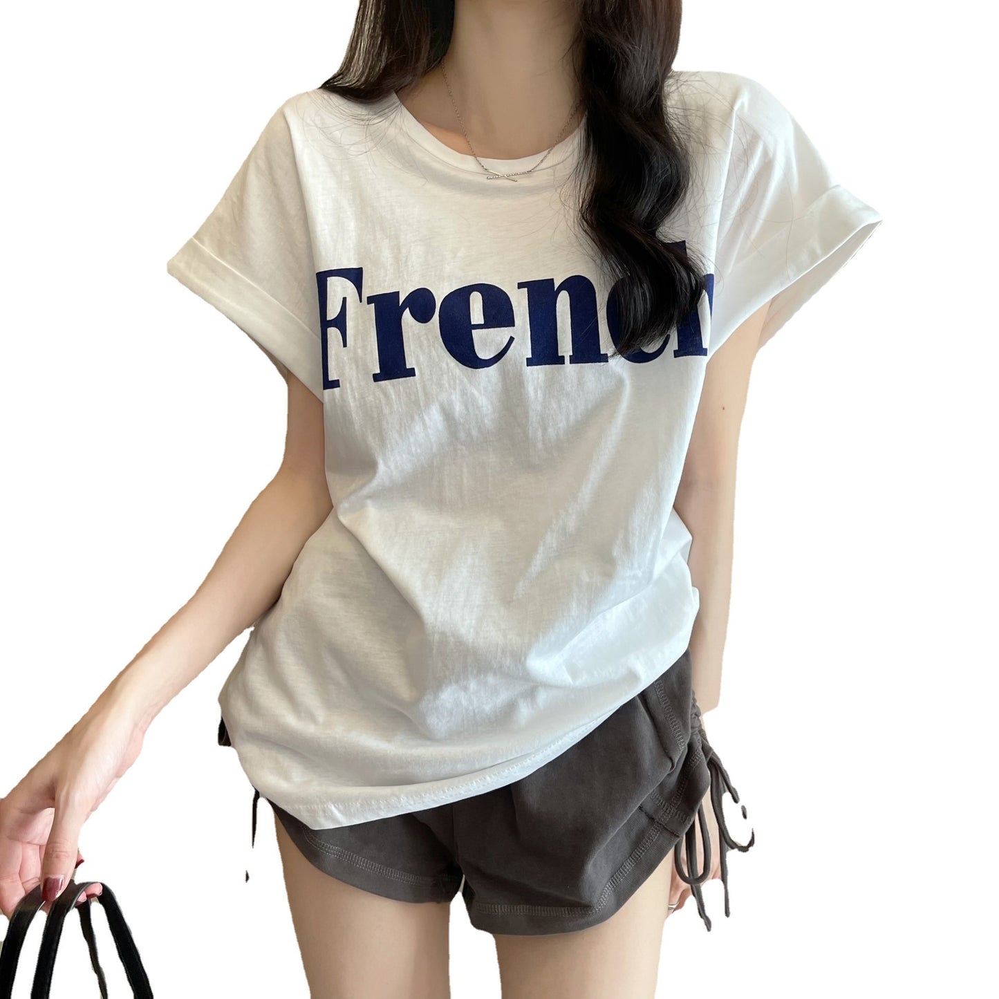 Korean printed "FRENCH" T-Shirt (Shipping not included)