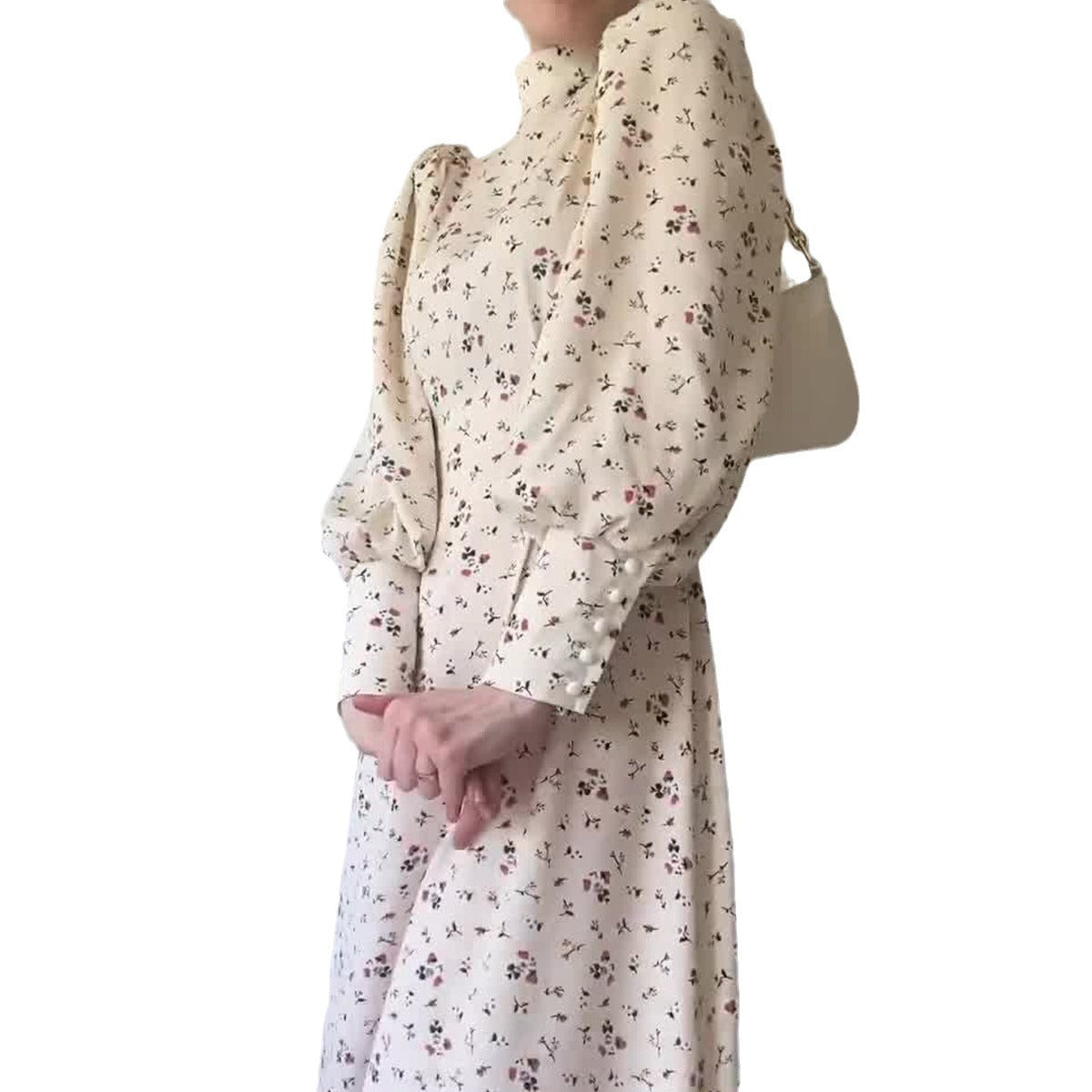 Long-sleeved Flower Dress (Free shipping!!)